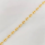 Tobillera GC 2.35g / 25.05cm / 3.43mm Oro Amarillo 18K