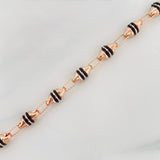 Pulso Rustica Barril 4.8g / 20.05cm / 4.46mm Oro Rosa 18K