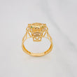 Anillo Pantera 3.9g / T8 1/4 Oro Amarillo 18K
