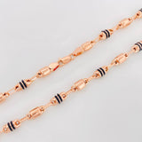 Cadena Rustica Barril 14.55g / 60cm / 4.29mm Oro Rosa 18K