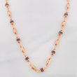 Cadena Rustica Barril 14.55g / 60cm / 4.29mm Oro Rosa 18K