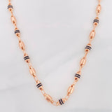 Cadena Rustica Barril 14.55g / 60cm / 4.29mm Oro Rosa 18K