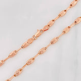 Cadena Rustica Paris 10.8g / 60cm / 3.44mm Oro Rosa 18K