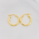 Candongas Mary Rox 1.15g / 2cm Oro Amarillo 18K