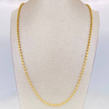 Cadena Militar Media Luna 10.5g / 50cm / 2.32mm Oro Amarillo 18K