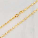 Cadena Militar Media Luna 10.5g / 50cm / 2.32mm Oro Amarillo 18K