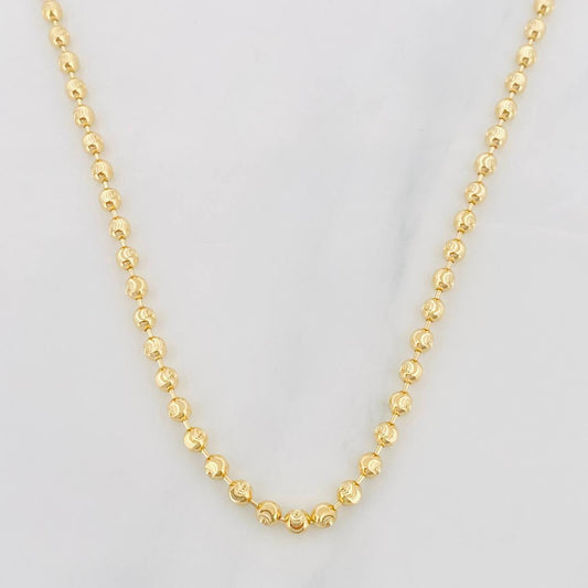 Cadena Militar Media Luna 10.5g / 50cm / 2.32mm Oro Amarillo 18K
