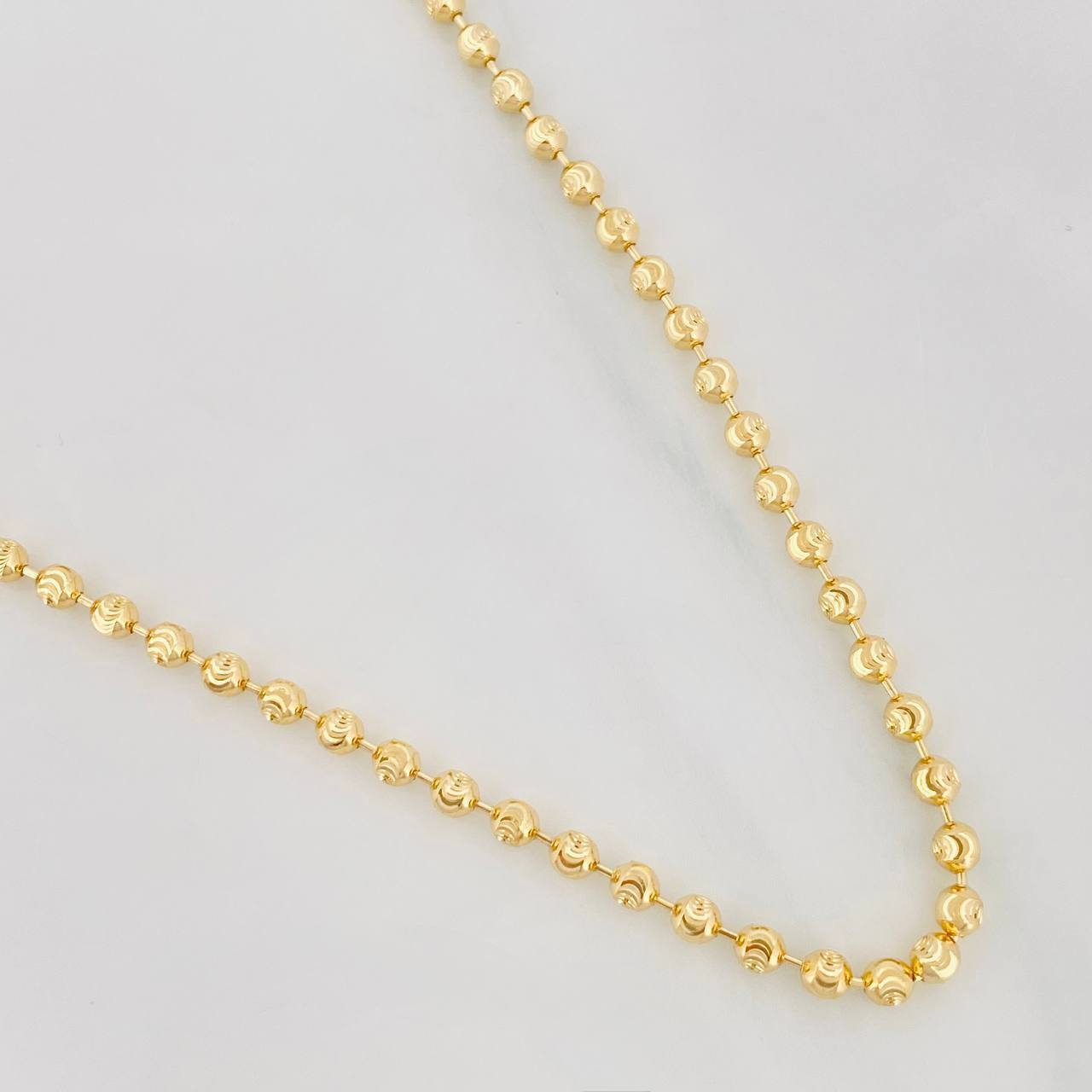 Cadena Militar Media Luna 10.5g / 50cm / 2.32mm Oro Amarillo 18K
