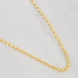 Cadena Militar Media Luna 10.5g / 50cm / 2.32mm Oro Amarillo 18K