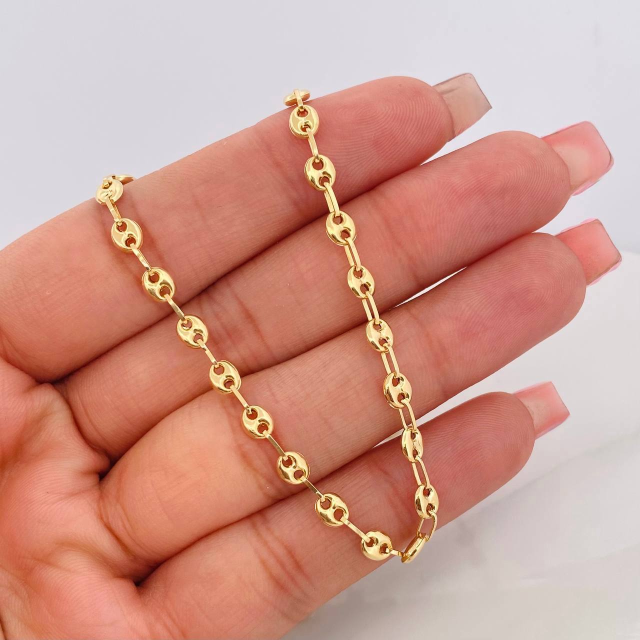 Cadena GC 4.8g / 50cm / 3.16mm Oro Amarillo 18K