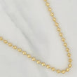 Cadena Militar Media Luna 14.8gr / 61cm / 4mm Oro Amarillo Nac.Esp. 18K $