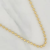 Cadena Militar Media Luna 14.8gr / 61cm / 4mm Oro Amarillo Nac.Esp. 18K $