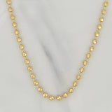 Cadena Militar Media Luna 13.9gr / 56cm / 4mm Oro Amarillo 18K