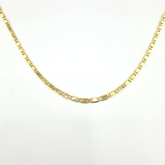 Cadena Plana 7.65gr / 60cm / 3.8mm Oro Amarillo +3 18K ©