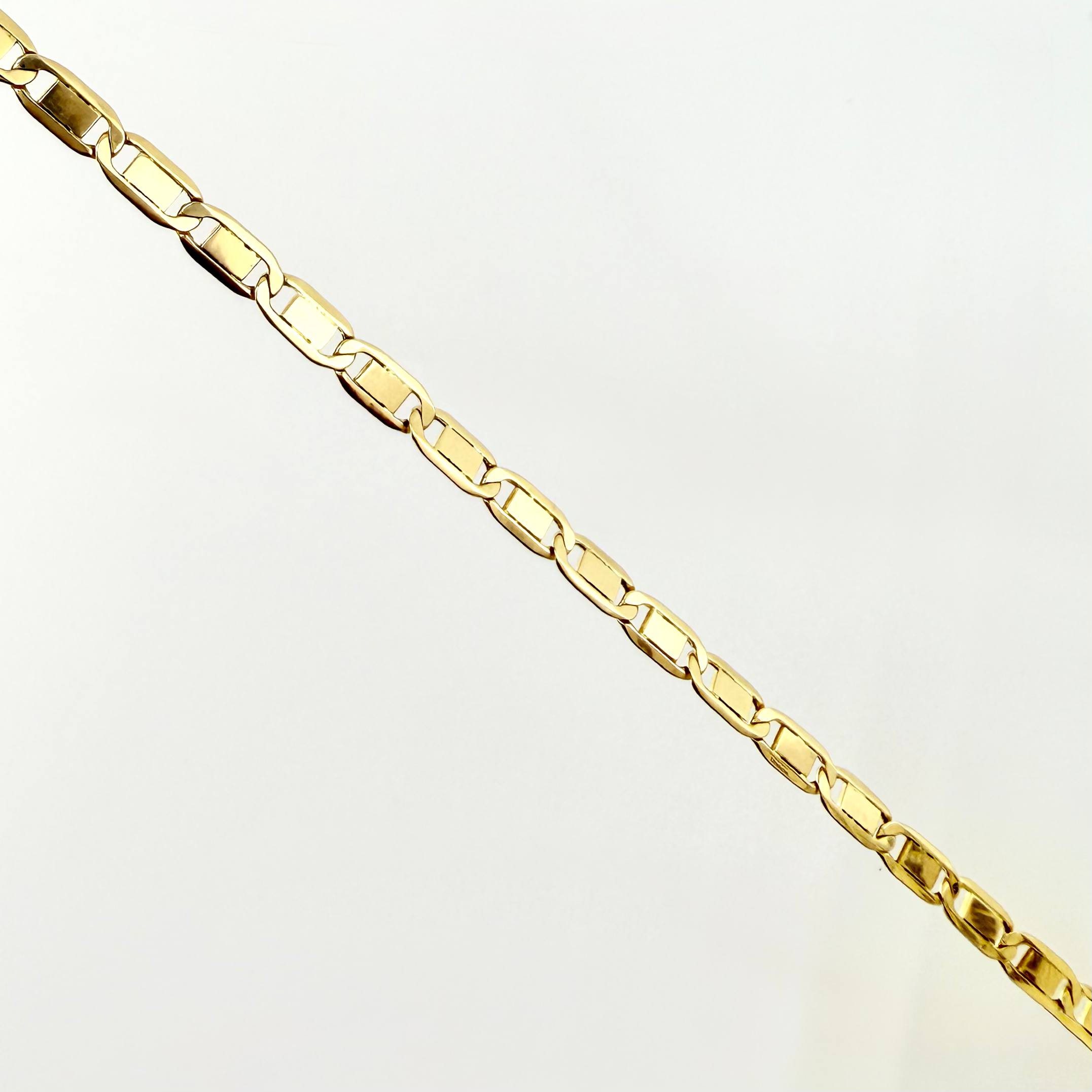 Cadena Plana 7.65gr / 60cm / 3.8mm Oro Amarillo +3 18K ©