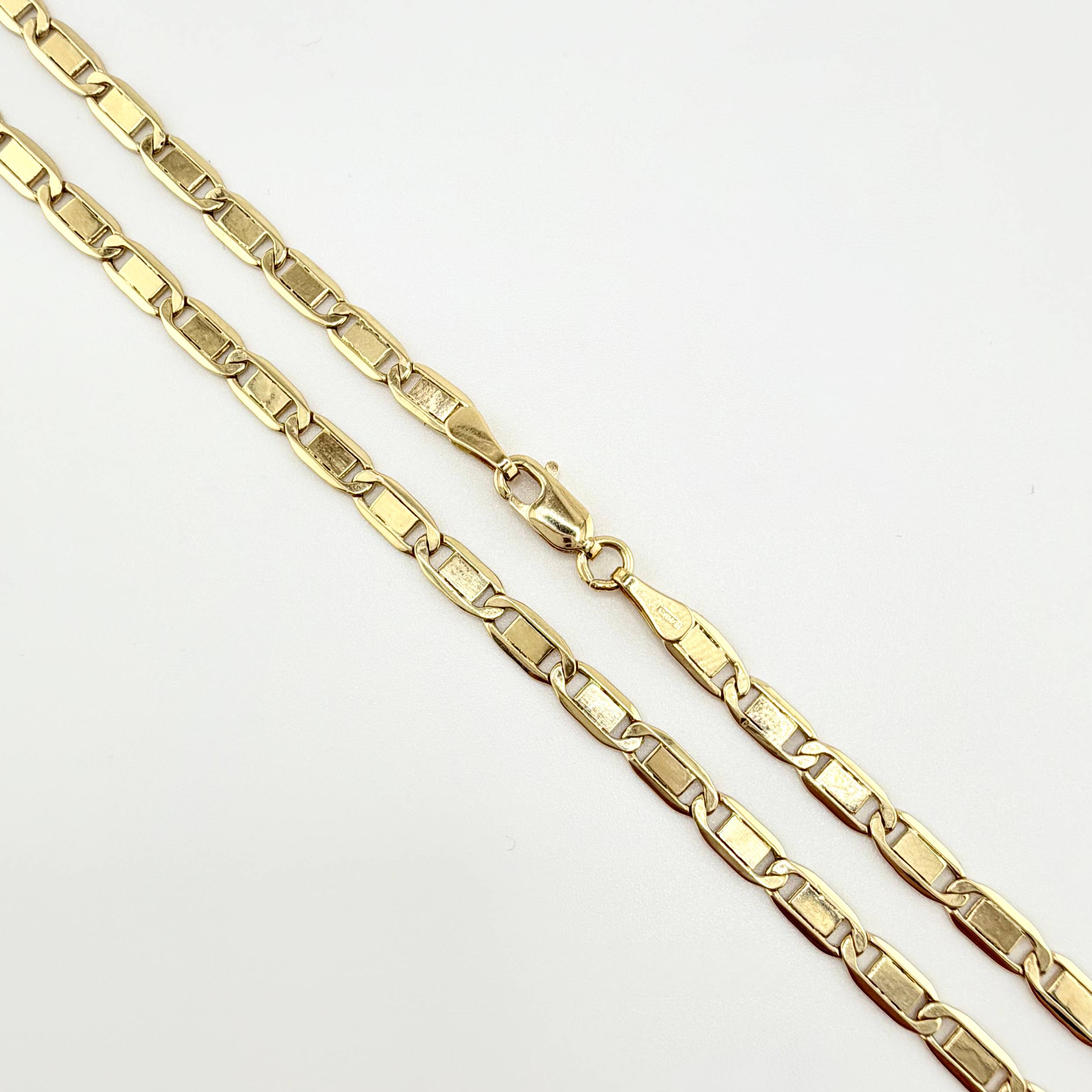 Cadena Plana 7.65gr / 60cm / 3.8mm Oro Amarillo +3 18K ©