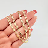 Cadena Plana 7.65gr / 60cm / 3.8mm Oro Amarillo +3 18K ©