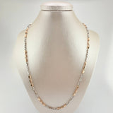 Cadena Rustica 13.45gr / 60cm / 2.8mm Dos Oros Blanco Rosa 18K ©