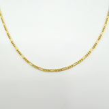 Cadena Figaro 2.5gr / 45cm / 2.3mm Oro Amarillo +1 18K