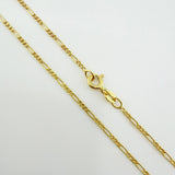 Cadena Figaro 1.7gr / 60cm / 1.4mm Oro Amarillo +1 18K