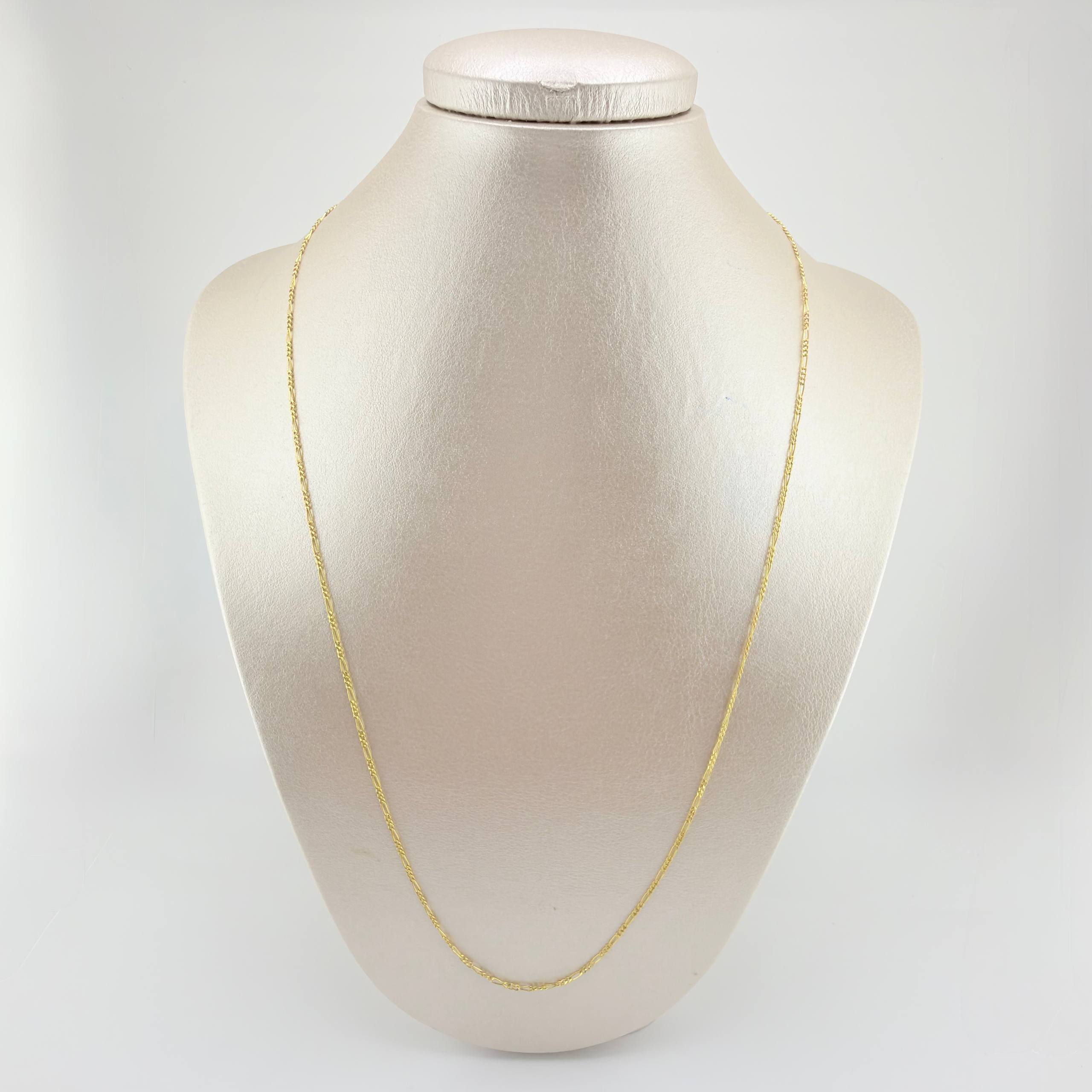 Cadena Figaro 1.7gr / 60cm / 1.4mm Oro Amarillo +1 18K