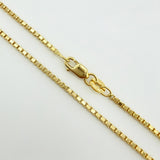 Cadena Veneciana 3.85gr / 50cm / 1.4mm Oro Amarillo +3 18K