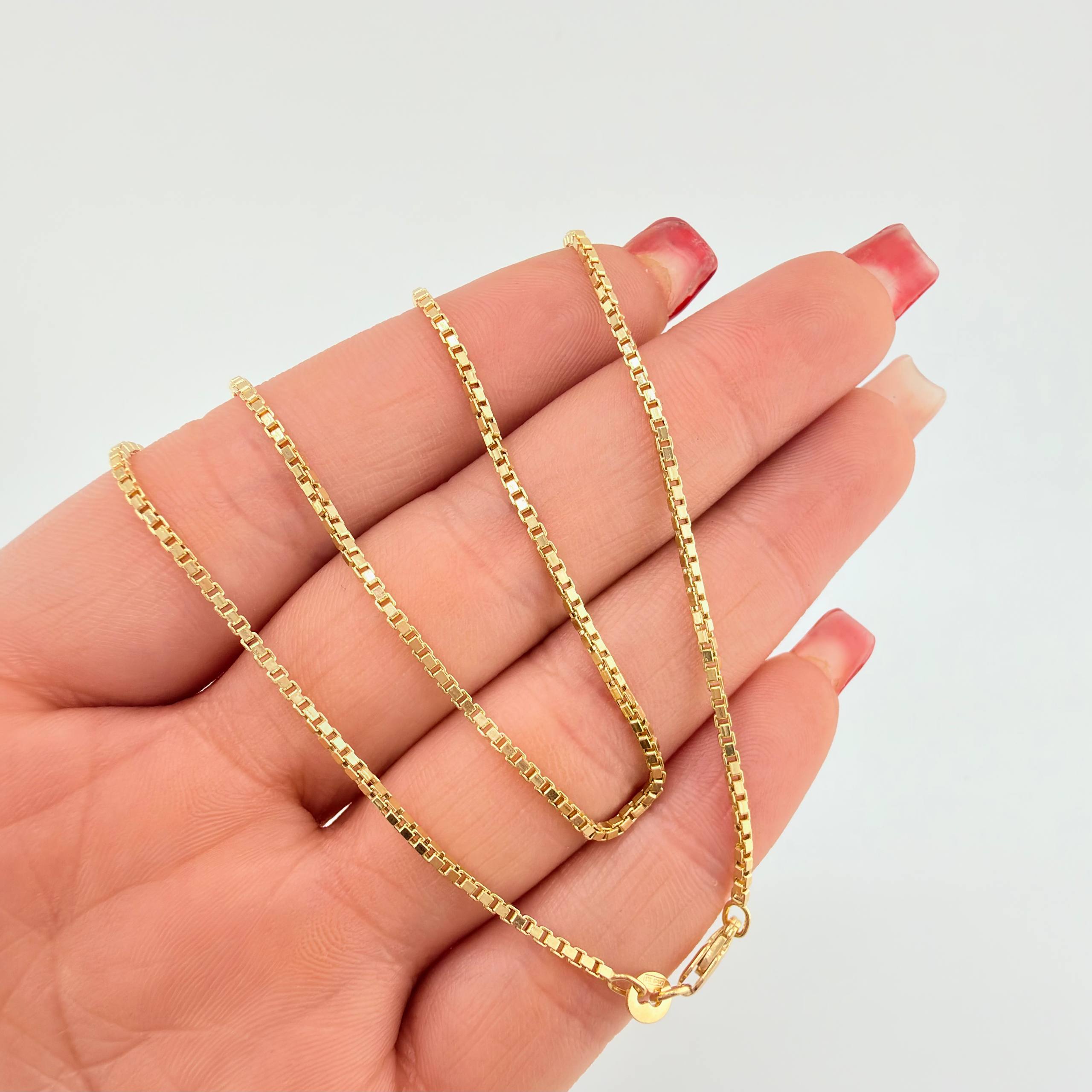 Cadena Veneciana 3.5gr / 45cm / 1.6mm Oro Amarillo +3 18K ©