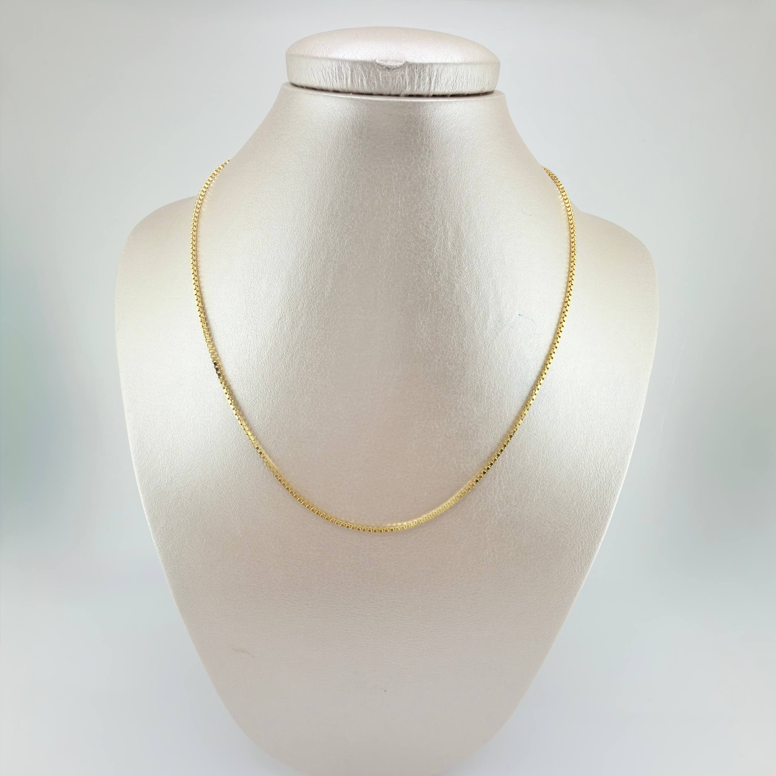 Cadena Veneciana 3.55gr / 45cm / 1.6mm Oro Amarillo +3 18K