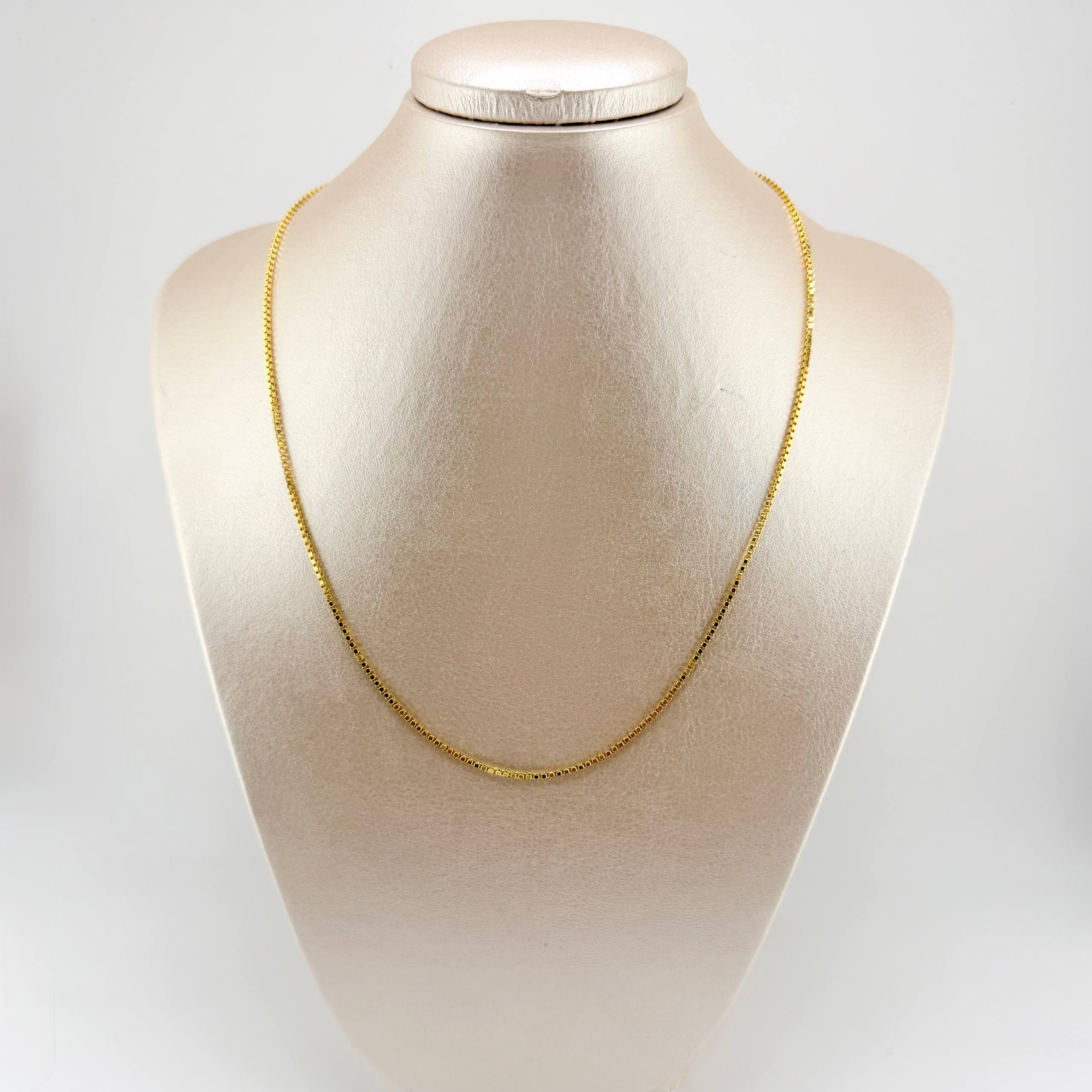 Cadena Veneciana 3.85gr / 50cm / 1.5mm Oro Amarillo +3 18K *