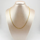 Cadena Veneciana 3.85gr / 50cm / 1.5mm Oro Amarillo +3 18K *