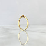 Anillo Flor 2.2gr / T6 1/2 / Circones Amarillos - Naranja Oro Amarillo 18K ©