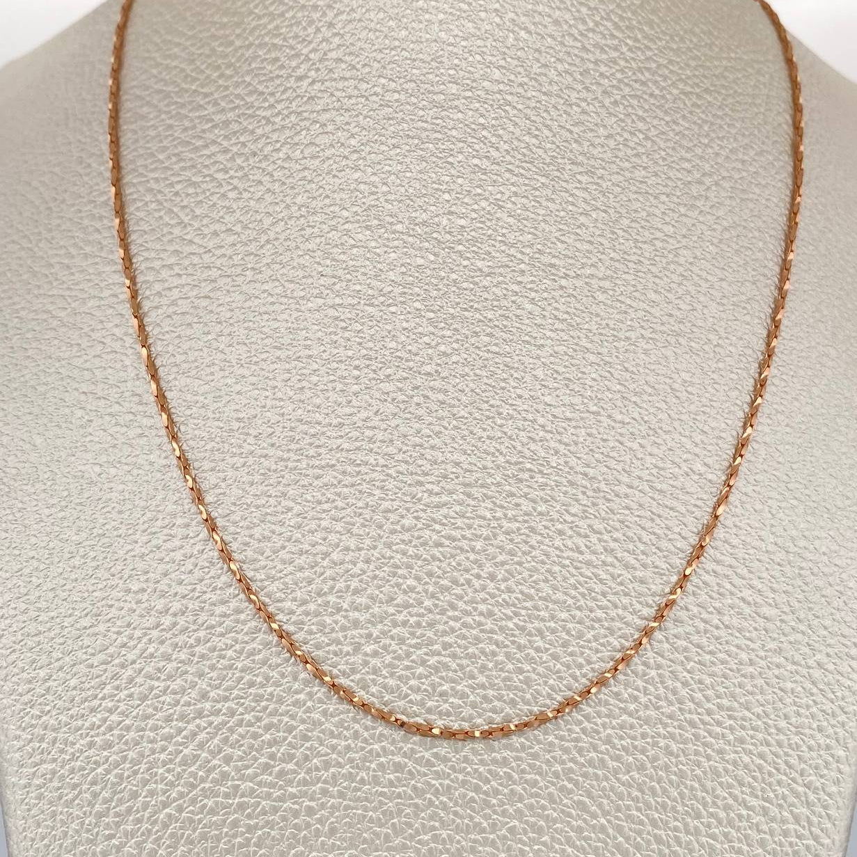 Cadena Cardono Entorchada 6.3gr / 70.3cm / 1.12mm Oro Rosa +4 18K $