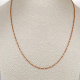 Cadena Cardono Entorchada 6.3gr / 70.3cm / 1.12mm Oro Rosa +4 18K $