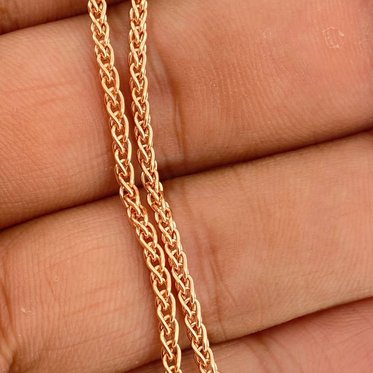 Cadena Franco 13gr / 70cm / 2.06mm Oro Rosa +3 18K $