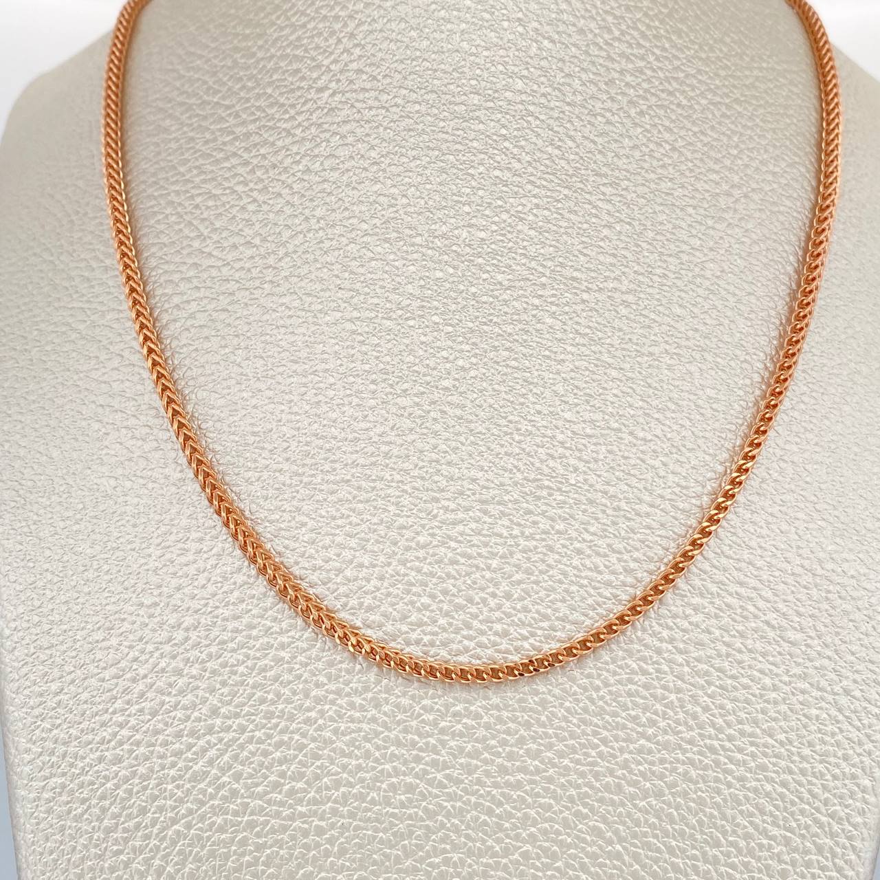 Cadena Franco 8.65gr / 60.1cm / 2.26mm Oro Rosa +3 18K $