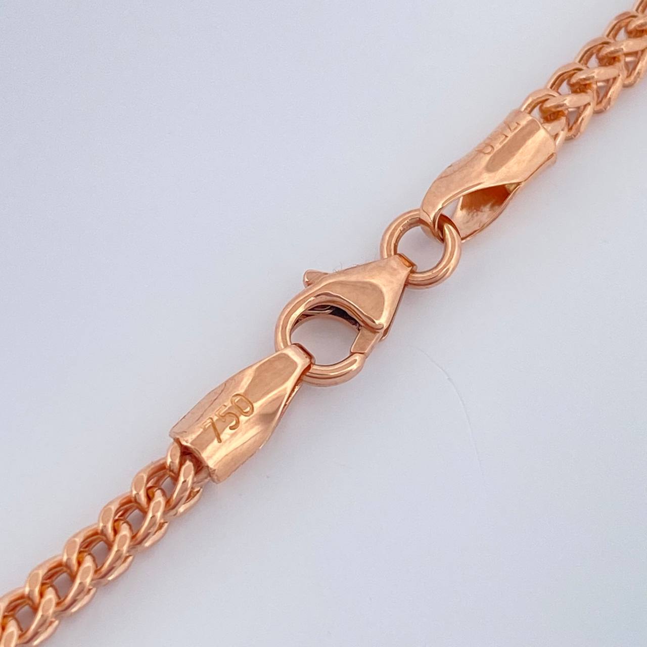 Cadena Franco 8.65gr / 60.1cm / 2.26mm Oro Rosa +3 18K $