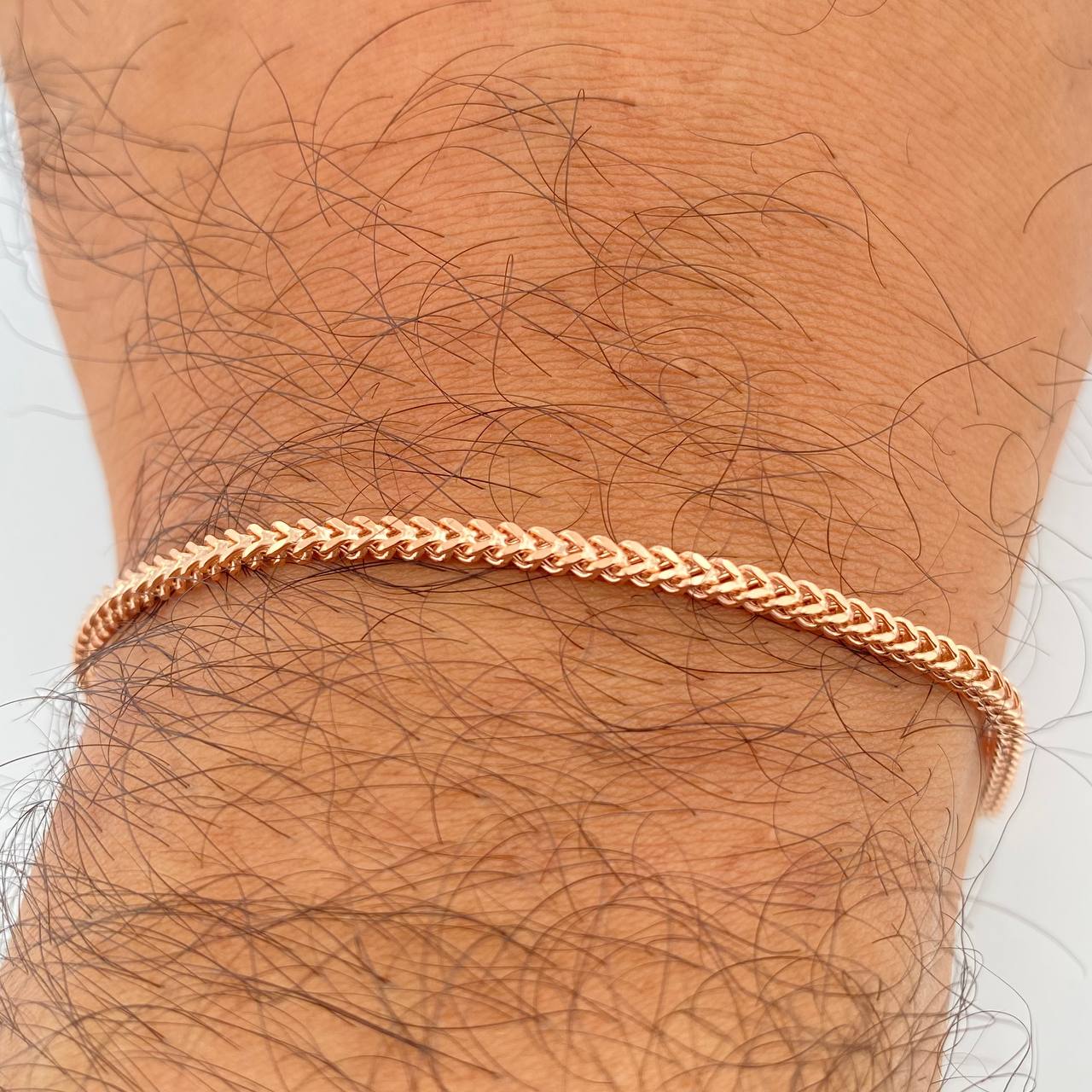 Pulso Franco 3.25gr / 20cm / 2.37mm Oro Rosa +3 18K $