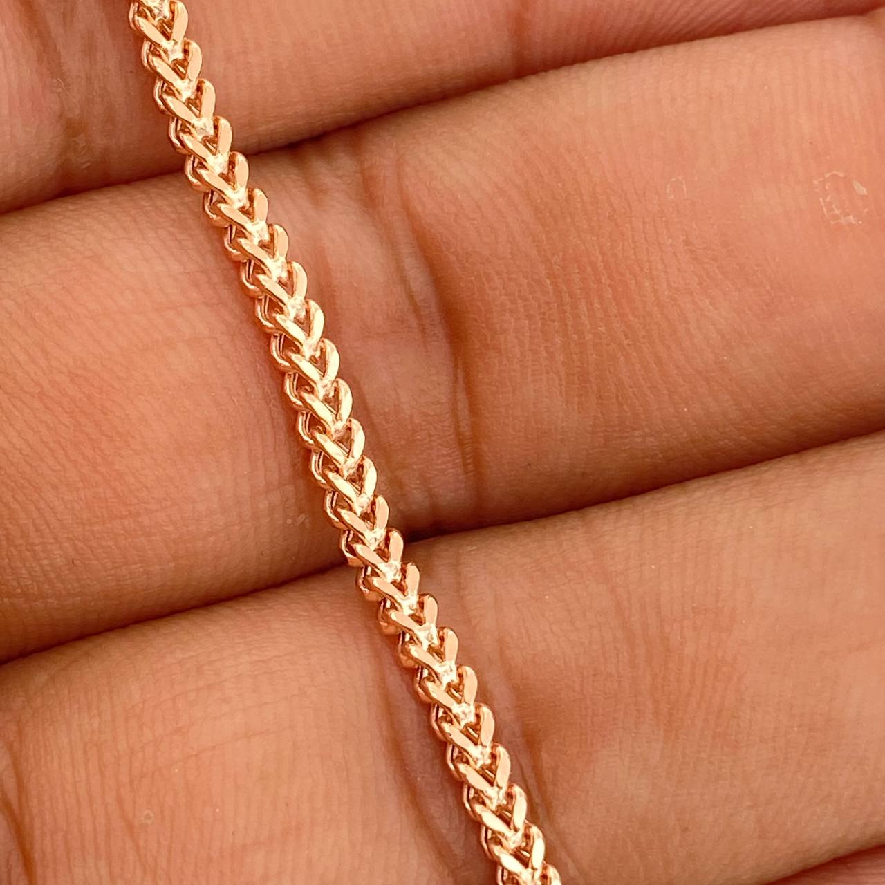 Pulso Franco 3.25gr / 20cm / 2.37mm Oro Rosa +3 18K $