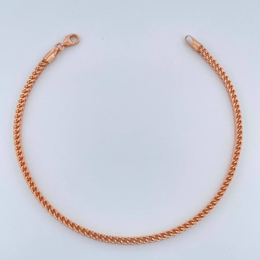 Pulso Franco 3.1gr / 18.7cm / 2.31mm Oro Rosa +3 18K $