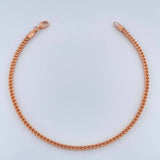 Pulso Franco 3.1gr / 18.7cm / 2.31mm Oro Rosa +3 18K $