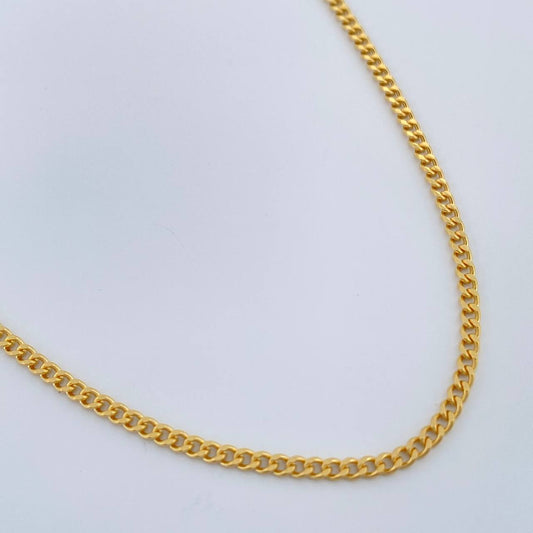 Cadena Cubana 3.05gr / 59.9cm / 1.77mm Oro Amarillo +1 18K $