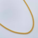 Cadena Cubana 3.05gr / 59.9cm / 1.77mm Oro Amarillo +1 18K $