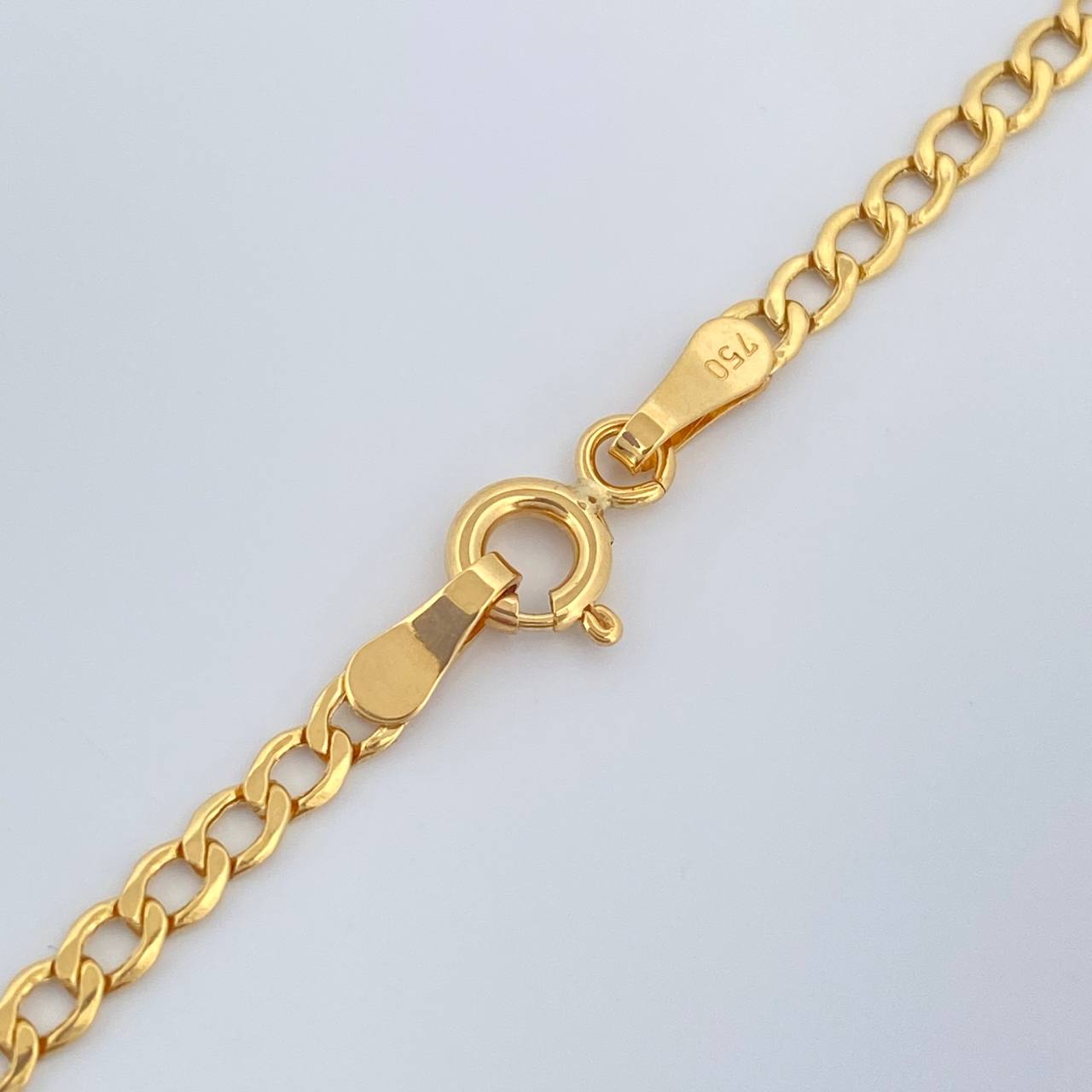 Cadena Cubana 2.6gr / 45cm / 2.41mm Oro Amarillo +1 18K $