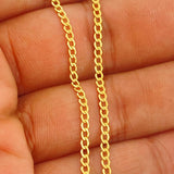 Cadena Cubana 1.95gr / 45cm / 2.12mm Oro Amarillo +1 18K $