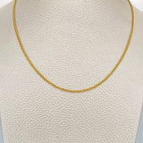 Cadena Cubana 3gr / 60cm / 1.85mm Oro Amarillo +1 18K $