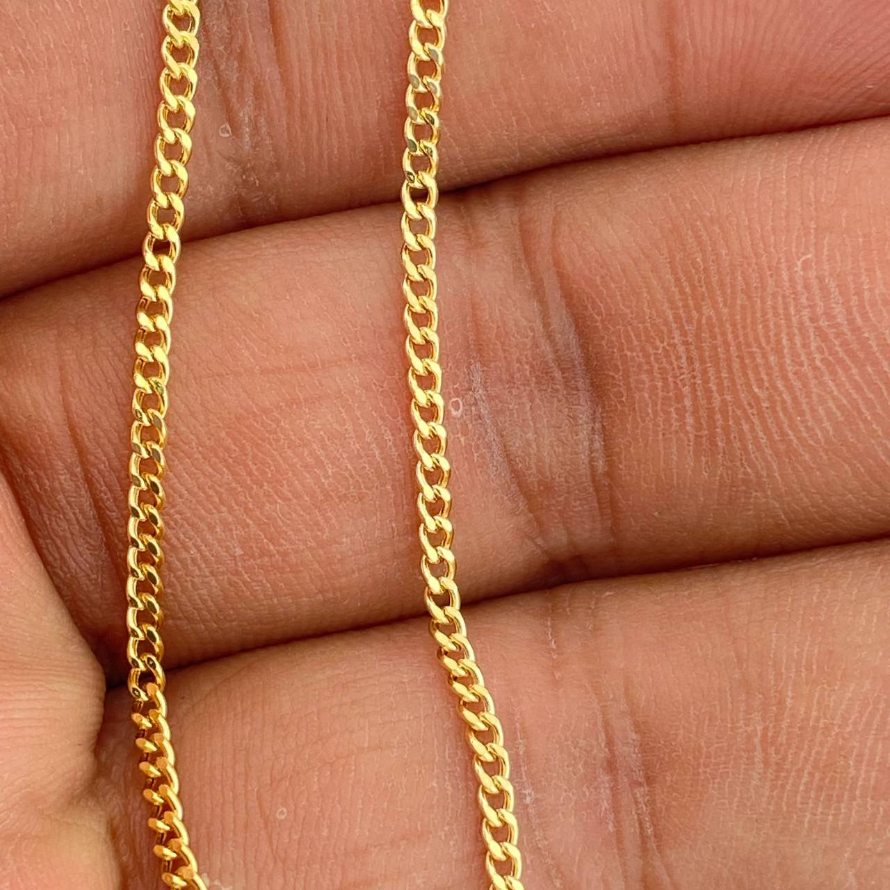 Cadena Cubana 2.9gr / 60cm / 1.82mm Oro Amarillo +1 18K $
