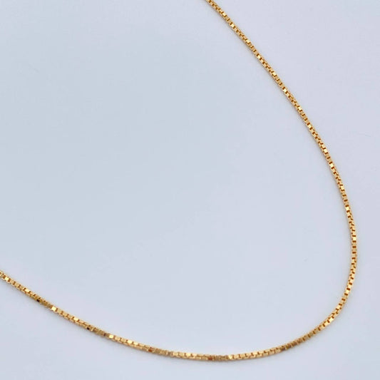 Cadena Veneciana 1.75gr / 45.5cm / 0.67mm Oro Amarillo +3 18K $