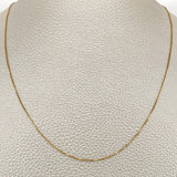 Cadena Veneciana 1.75gr / 45.5cm / 0.67mm Oro Amarillo +3 18K $