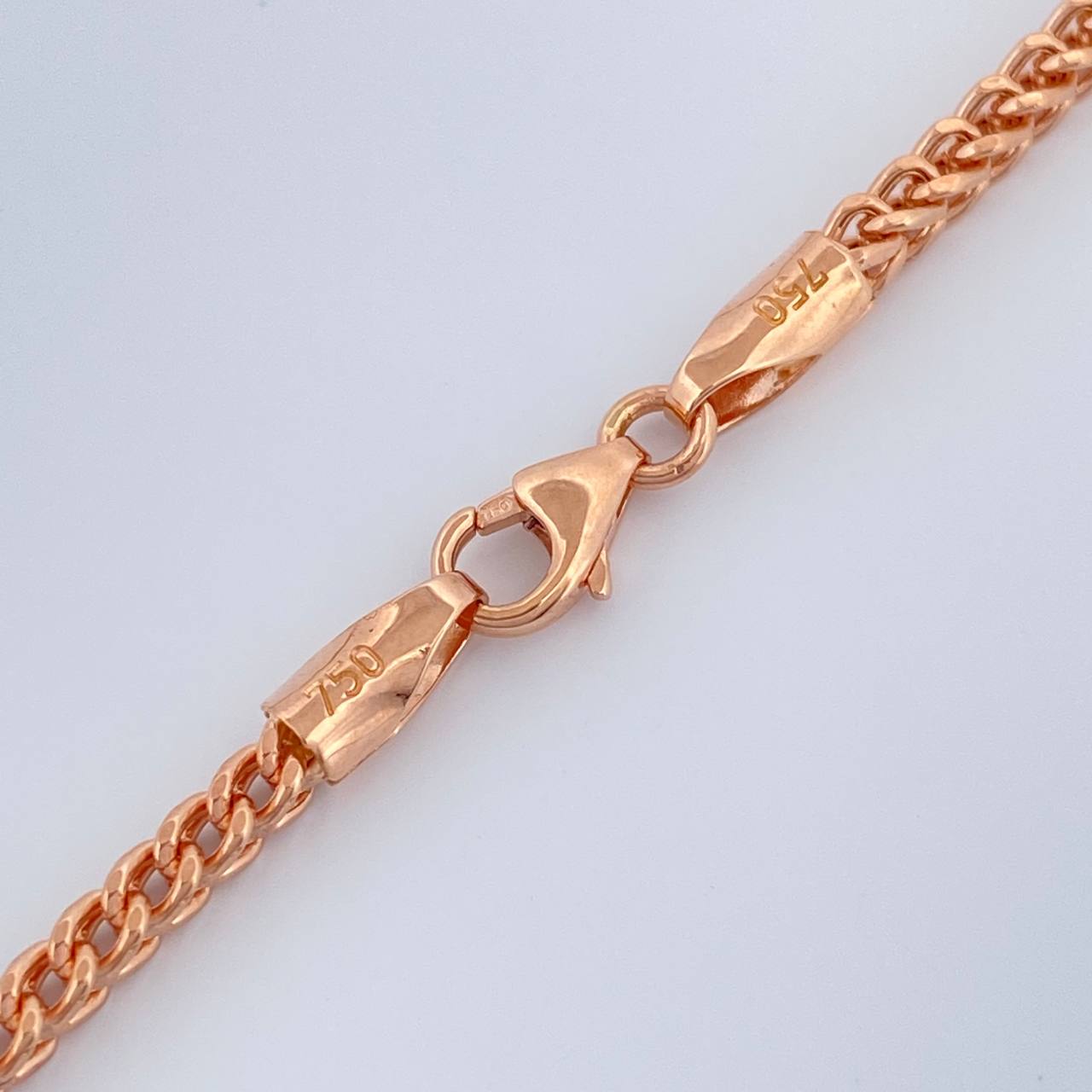 Cadena Franco 8.8gr / 60cm / 2.32mm Oro Rosa +3 18K $