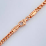 Cadena Franco 8.8gr / 60cm / 2.32mm Oro Rosa +3 18K $